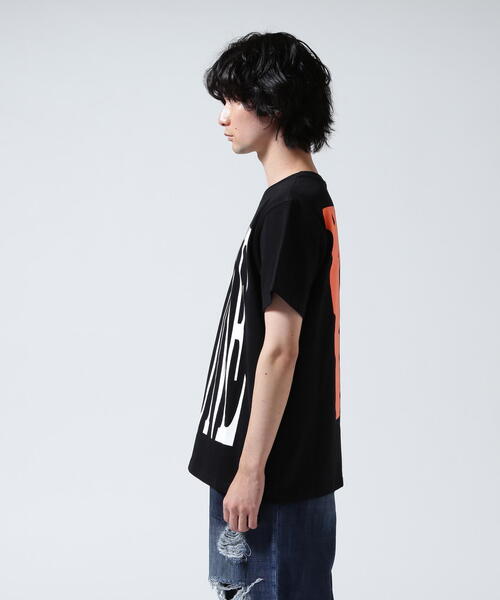 VLONE/ヴィーロン/CLASSIC LOGO-VLONE TEE_BLACK/ORANGE（Tシャツ