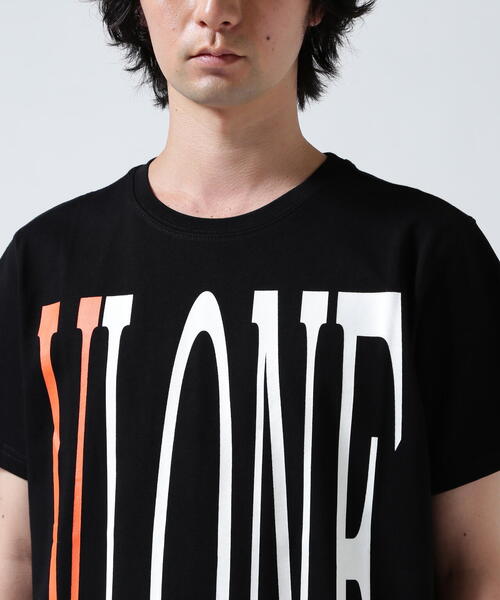 VLONE/ヴィーロン/CLASSIC LOGO-VLONE TEE_BLACK/ORANGE（Tシャツ