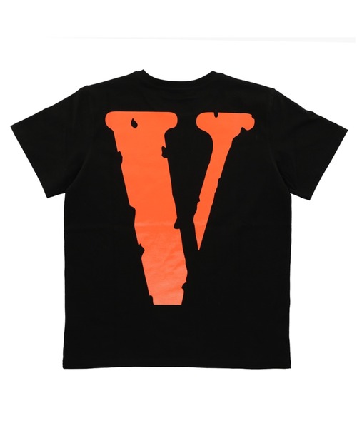 VLONE/ヴィーロン/CLASSIC LOGO-VLONE TEE_BLACK/ORANGE（Tシャツ