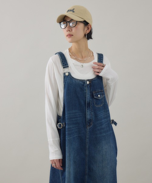 Paradise Picnic(パラダイスピクニック)の「SUGARROSE レイヤードデザイントップス(Tシャツ/カットソー・レディース・ブラック/ホワイト/オレンジ・FREE)」の10枚目の写真