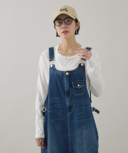 Paradise Picnic(パラダイスピクニック)の「SUGARROSE レイヤードデザイントップス(Tシャツ/カットソー・レディース・ブラック/ホワイト/オレンジ・FREE)」の11枚目の写真