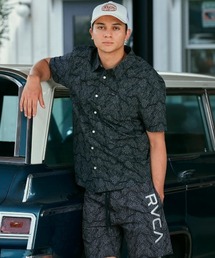 RVCA（ルーカ）の「RVCA メンズ 【RVCAxAZUL BY MOUSSY】 RVCA X AZUL ANYTIME SS 半袖シャツ 【2025年夏モデル】/ルーカアズールコラボ水陸両用総柄半袖シャツ（シャツ/ブラウス）」