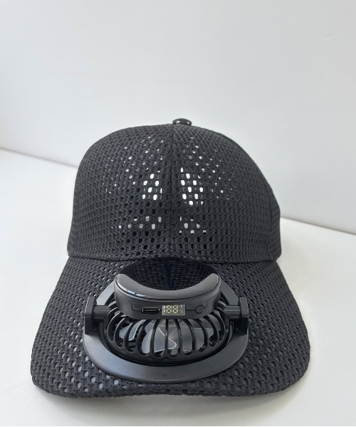 maison de LATIR(メゾンドラティール)の「熱中症対策に【扇風機付きキャップ】(キャップ・レディース・ブラック・FREE)」の3枚目の写真