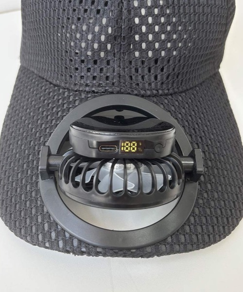 maison de LATIR(メゾンドラティール)の「熱中症対策に【扇風機付きキャップ】(キャップ・レディース・ブラック・FREE)」の11枚目の写真