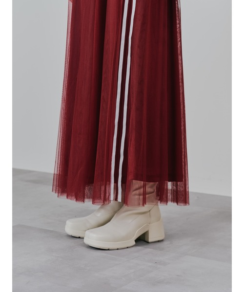 DOLLUPOOPS（ドールアップウップス）の「サイドラインチュールスカート（スカート・レディース・ブラック/チャコールグレー/レッド・38）」の12枚目の写真