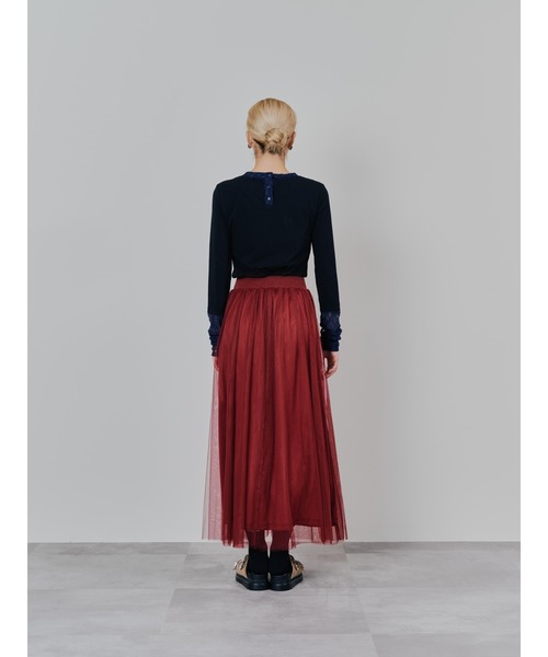 DOLLUPOOPS（ドールアップウップス）の「サイドラインチュールスカート（スカート・レディース・ブラック/チャコールグレー/レッド・38）」の17枚目の写真