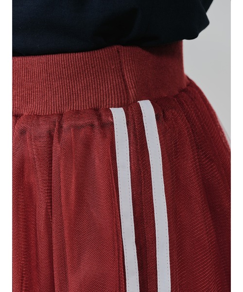 DOLLUPOOPS（ドールアップウップス）の「サイドラインチュールスカート（スカート・レディース・ブラック/チャコールグレー/レッド・38）」の11枚目の写真