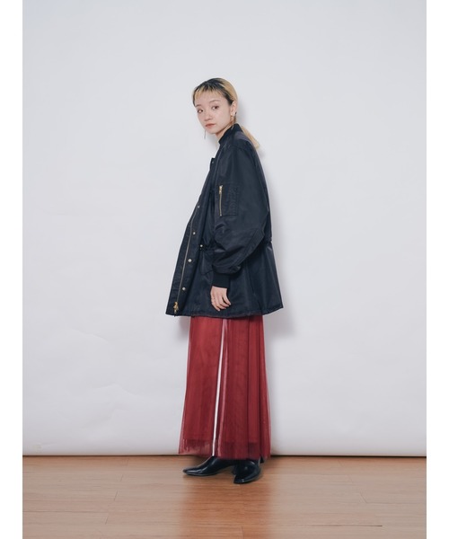 DOLLUPOOPS（ドールアップウップス）の「サイドラインチュールスカート（スカート・レディース・ブラック/チャコールグレー/レッド・38）」の20枚目の写真