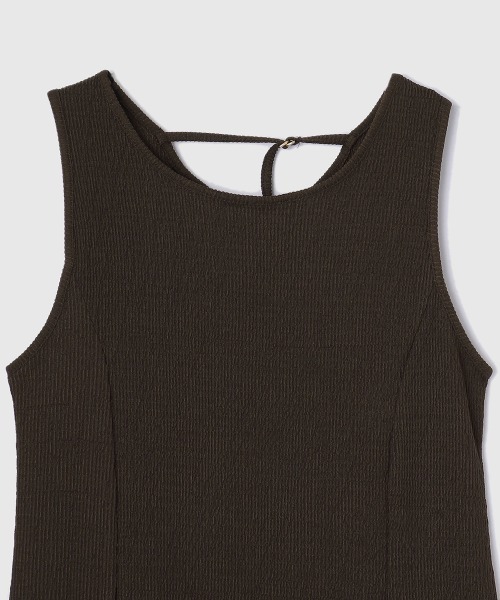 VICKY（ビッキー）の「シャーリングジャージーワンピース≪洗濯機で洗える≫（ワンピース・レディース・ブラック/ブラウン・M）」の18枚目の写真