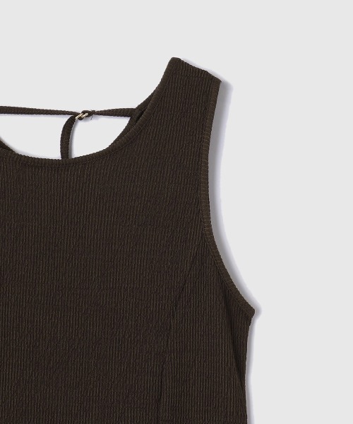 VICKY（ビッキー）の「シャーリングジャージーワンピース≪洗濯機で洗える≫（ワンピース・レディース・ブラック/ブラウン・M）」の19枚目の写真