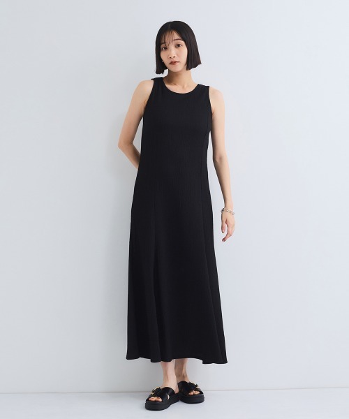 VICKY（ビッキー）の「シャーリングジャージーワンピース≪洗濯機で洗える≫（ワンピース・レディース・ブラック/ブラウン・M）」の11枚目の写真