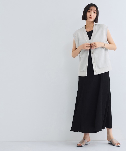 VICKY（ビッキー）の「シャーリングジャージーワンピース≪洗濯機で洗える≫（ワンピース・レディース・ブラック/ブラウン・M）」の14枚目の写真