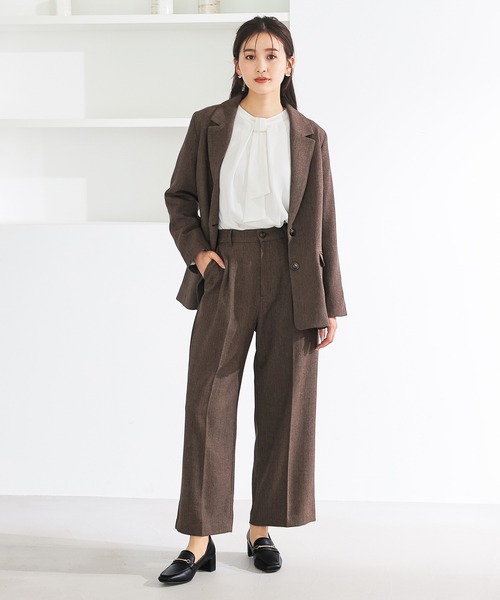 GLACIER lusso(グラシアルッソ)の「【抗菌防臭】ストレートパンツ(スラックス・レディース・グレー系その他/ブラウン系その他・S/M/LL/L)」の12枚目の写真