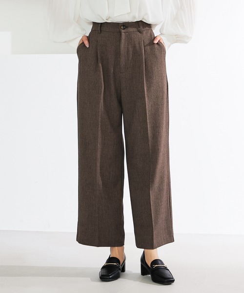 GLACIER lusso(グラシアルッソ)の「【抗菌防臭】ストレートパンツ(スラックス・レディース・グレー系その他/ブラウン系その他・S/M/LL/L)」の15枚目の写真