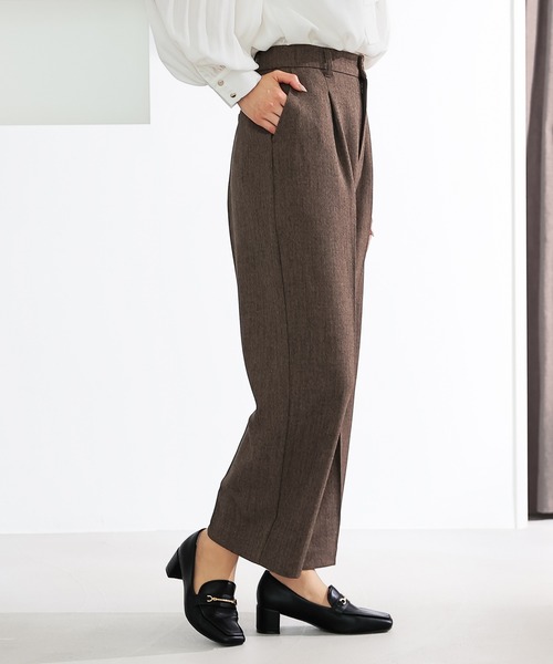 GLACIER lusso(グラシアルッソ)の「【抗菌防臭】ストレートパンツ(スラックス・レディース・グレー系その他/ブラウン系その他・S/M/LL/L)」の20枚目の写真