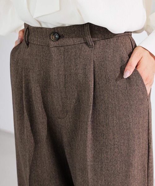 GLACIER lusso(グラシアルッソ)の「【抗菌防臭】ストレートパンツ(スラックス・レディース・グレー系その他/ブラウン系その他・S/M/LL/L)」の22枚目の写真