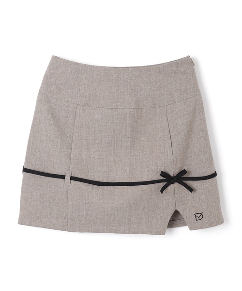 M DOLLY(エムドリー)の「*M DOLLY original*playful ribbon mini skirt/プレイフルリボンミニスカート(スカート・レディース・アイボリー/グレー・S/M)」の15枚目の写真