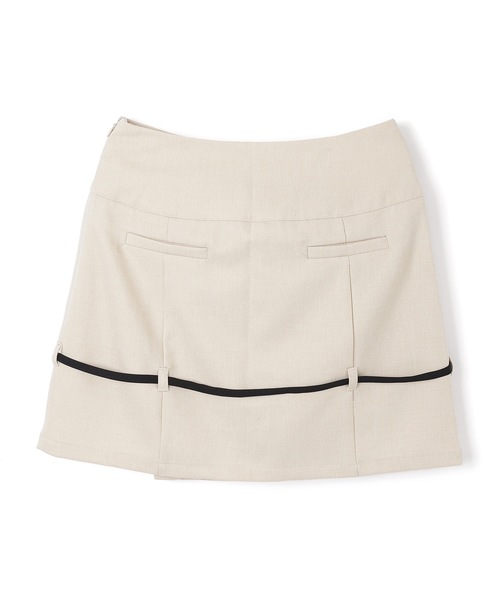 M DOLLY(エムドリー)の「*M DOLLY original*playful ribbon mini skirt/プレイフルリボンミニスカート(スカート・レディース・アイボリー/グレー・S/M)」の17枚目の写真