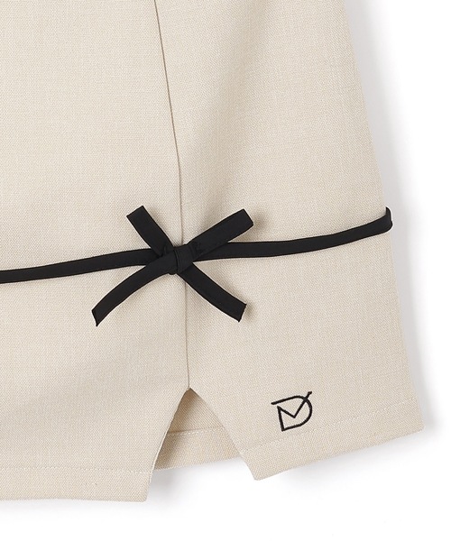 M DOLLY(エムドリー)の「*M DOLLY original*playful ribbon mini skirt/プレイフルリボンミニスカート(スカート・レディース・アイボリー/グレー・S/M)」の19枚目の写真