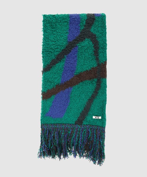 小物 KHOKI 24AW Intarsia-knit muffler KHOKI（コッキ）の「Intarsia-knit muffler（マフラー）」 - WEAR