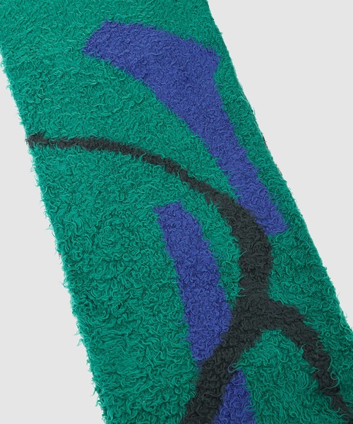 KHOKI（コッキ）の「Jacquard-design muffler（マフラー・メンズ・レッド/グリーン/ブラック・FREE）」の11枚目の写真