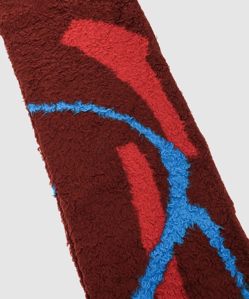 KHOKI（コッキ）の「Jacquard-design muffler（マフラー・メンズ・レッド/グリーン/ブラック・FREE）」の14枚目の写真