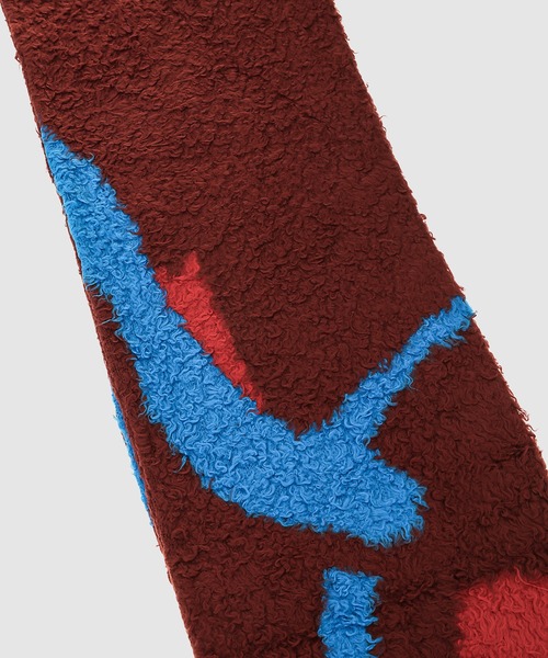 KHOKI（コッキ）の「Jacquard-design muffler（マフラー・メンズ・レッド/グリーン/ブラック・FREE）」の15枚目の写真