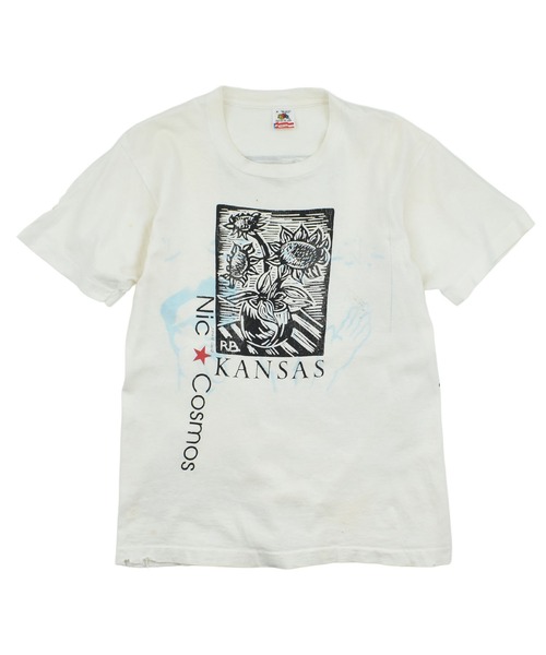 FRUIT OF THE LOOM(フルーツオブザルーム)の「【USED】90’s Fruit of the Loom “Test Print” テストプリント アート Tシャツ USA製(Tシャツ/カットソー・メンズ・ホワイト・MEDIUM)」の1枚目の写真