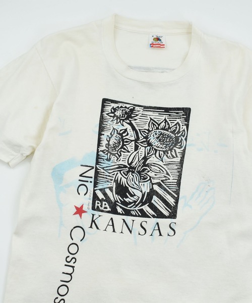 FRUIT OF THE LOOM(フルーツオブザルーム)の「【USED】90’s Fruit of the Loom “Test Print” テストプリント アート Tシャツ USA製(Tシャツ/カットソー・メンズ・ホワイト・MEDIUM)」の2枚目の写真