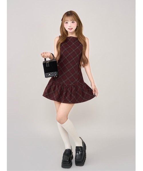 ✨*様 DARICH ノースリーブチェックワンピース 中古・古着通販】darich (ダーリッチ) ノースリーブワンピース
