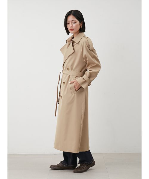 【新品未使用タグ付き】ミラオーウェン トレンチコート オーバーサイズトレンチコート（トレンチコート）｜Mila Owen（ミラ