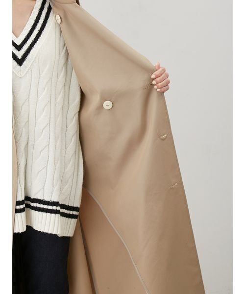 Mila Owen(ミラオーウェン)の「オーバーサイズトレンチコート(トレンチコート・レディース・ベージュ/モカ/ネイビー・0/1)」の18枚目の写真