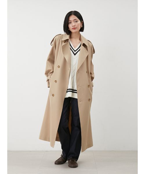 オーバーサイズトレンチコート（トレンチコート）｜Mila Owen（ミラ