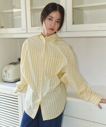 Srixon ストライプイエローシャツ SRIXON 【美品】スリクソン×レクサス 半袖ポロシャツ イエロー