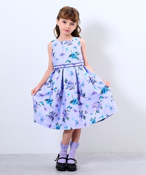 ANNA SUI mini ワンピース 水彩花柄 130㎝ 美品 ANNA SUI mini 