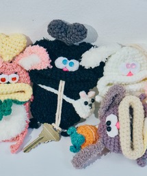 macaroni edge（マカロニエッジ）の「〈macaroni edge/マカロニエッジ〉毛糸のマスコット キーケース うさぎ（キーケース/キーアクセサリー）」