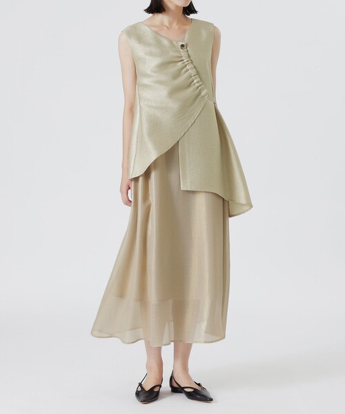 LOVELESS（ラブレス）の「メタリックワンピース（ワンピース・レディース・ベージュ系その他/シルバー系その他/ブラック・36/34）」の8枚目の写真