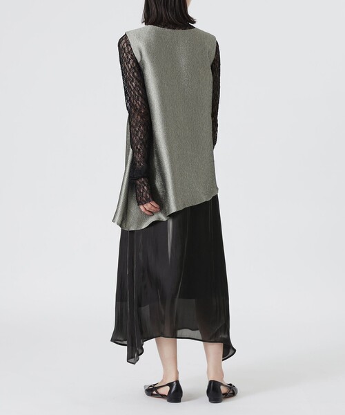 LOVELESS（ラブレス）の「メタリックワンピース（ワンピース・レディース・ベージュ系その他/シルバー系その他/ブラック・36/34）」の12枚目の写真