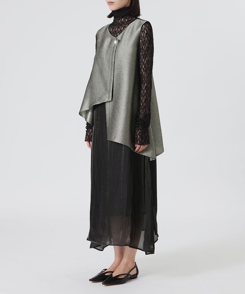 LOVELESS（ラブレス）の「メタリックワンピース（ワンピース・レディース・ベージュ系その他/シルバー系その他/ブラック・36/34）」の14枚目の写真