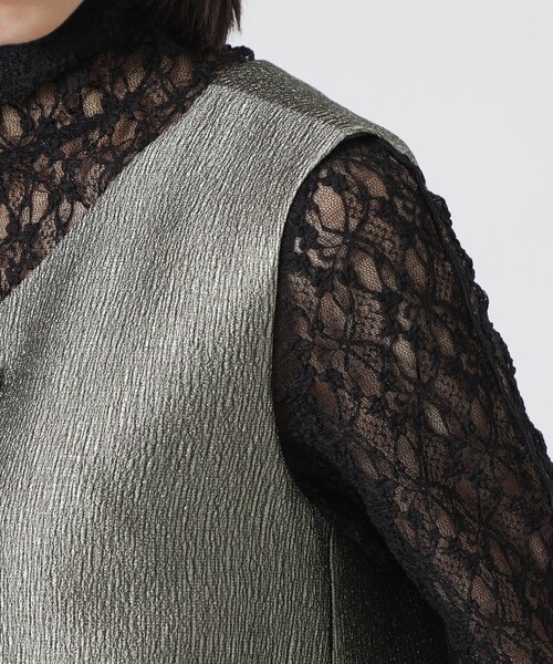 LOVELESS（ラブレス）の「メタリックワンピース（ワンピース・レディース・ベージュ系その他/シルバー系その他/ブラック・36/34）」の16枚目の写真