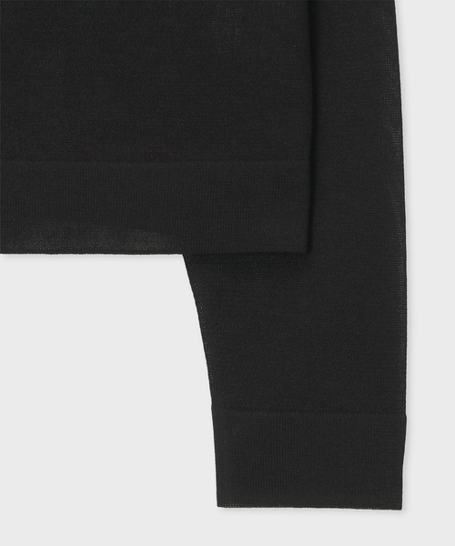 Paul Smith（ポールスミス）の「ウィメンズ シアー ニット ブルゾン / 255225 KN131（カーディガン/ボレロ・レディース・オフホワイト/ブラック・MEDIUM）」の8枚目の写真