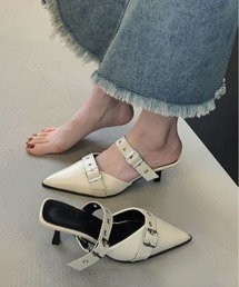 WEGO | WEGO/スクエアトゥヒールパンプス(パンプス)