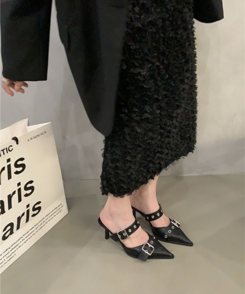 WEGO(ウィゴー)の「WEGO/スクエアトゥヒールパンプス(パンプス・レディース・シルバー/ホワイト/ブラック・MEDIUM/LARGE)」の16枚目の写真