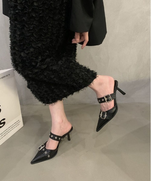 WEGO(ウィゴー)の「WEGO/スクエアトゥヒールパンプス(パンプス・レディース・シルバー/ホワイト/ブラック・MEDIUM/LARGE)」の17枚目の写真