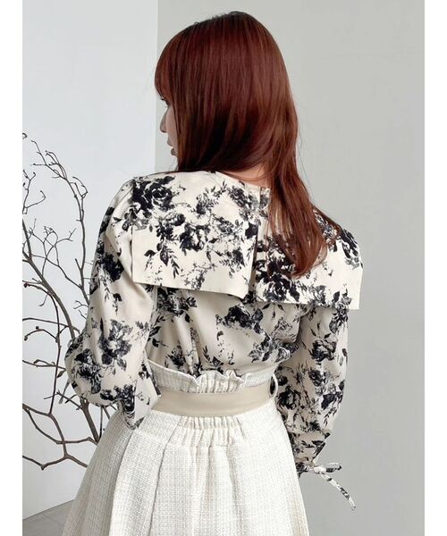 dazzlin（ダズリン）の「オープンリボンブラウス（シャツ/ブラウス・レディース・オフホワイト/ベージュ/ピンク/アイボリー・FREE）」の10枚目の写真