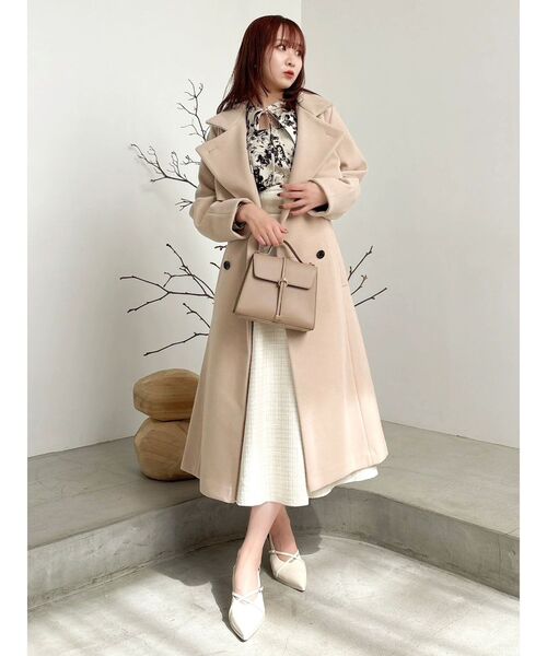 dazzlin（ダズリン）の「オープンリボンブラウス（シャツ/ブラウス・レディース・オフホワイト/ベージュ/ピンク/アイボリー・FREE）」の14枚目の写真