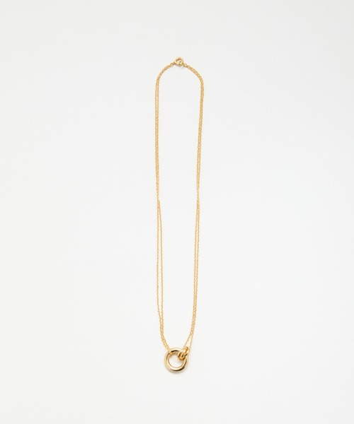 LAPUIS（ラピュイ）の「LAPUIS(ラピュイ)Coil Circle necklace（ネックレス・レディース・ゴールド/マルチ/シルバー・FREE）」の11枚目の写真