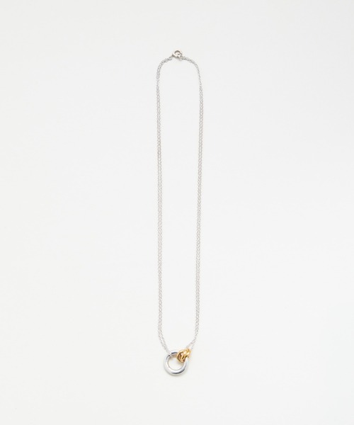 LAPUIS（ラピュイ）の「LAPUIS(ラピュイ)Coil Circle necklace（ネックレス・レディース・ゴールド/マルチ/シルバー・FREE）」の12枚目の写真