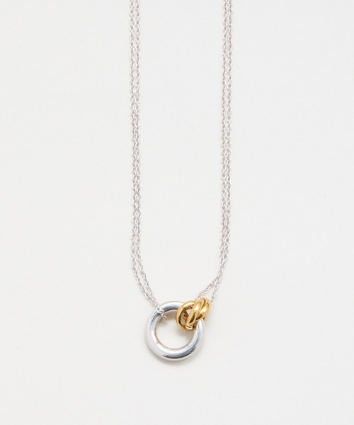 LAPUIS（ラピュイ）の「LAPUIS(ラピュイ)Coil Circle necklace（ネックレス・レディース・ゴールド/マルチ/シルバー・FREE）」の13枚目の写真