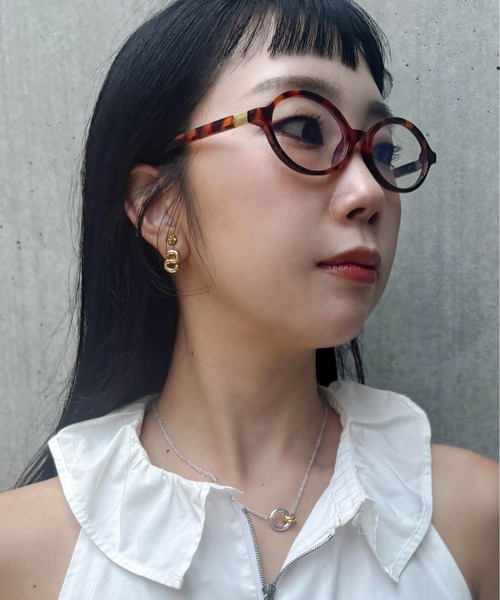 LAPUIS（ラピュイ）の「LAPUIS(ラピュイ)Coil Circle necklace（ネックレス・レディース・ゴールド/マルチ/シルバー・FREE）」の16枚目の写真